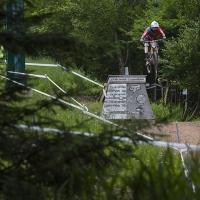 A rider gets some big air on Snowshoe Mountain