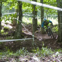 B.J. Treglia was 20th in the downhill race