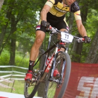 Brian Matter over the SRAM ramp