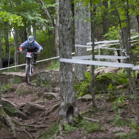 Through the rocks and trees on Snowshoe Mountain
