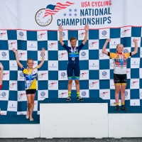 Women 10-12 time trial podium