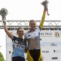 Erica Allar and Samantha Schneider were all smiles after topping the women