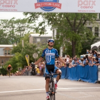 Kiel Reijnen rides to victory at the 2013 Park Casino Philly Cycling Classic