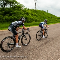 Lauren Stephens leads Olivia Dillon during stage 5