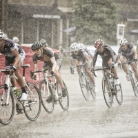 The women raced through periodic, heavy downpours at the 2013 Glencoe Grand Prix