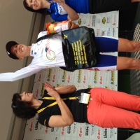 T.J. Eisenhart shows his new white jersey