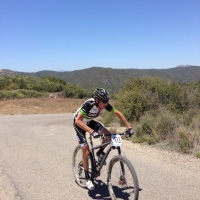 Alex Grant out in front