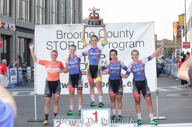 Samantha Schneider and ISCorp Cycling lead the women's PRT standings after a strong August.