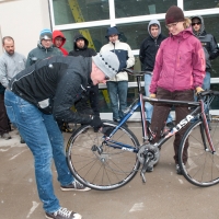 Changing a rear tire