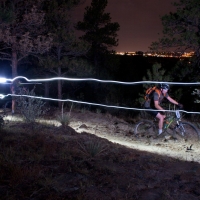 With Colorado Springs in the background, Palmer Park was aglow with riders