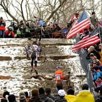 Thousands of spectators cheered throughout the day at the 2013 UCI Cyclo-cross World Championships